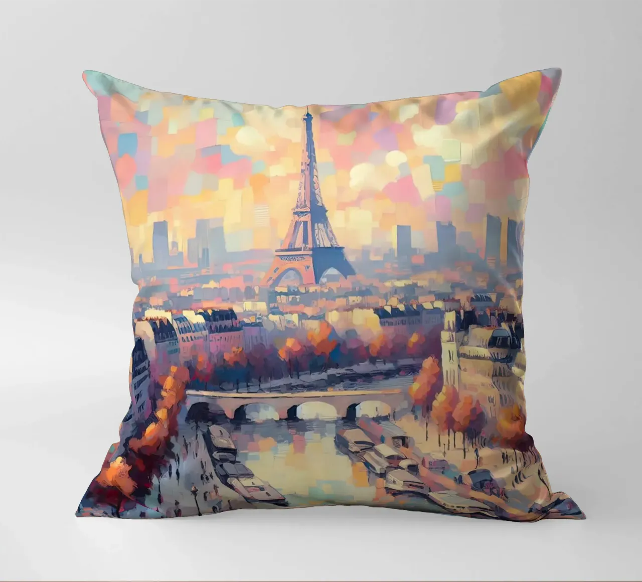 Parigi colore pastello cuscino da ARTVI-SHOP