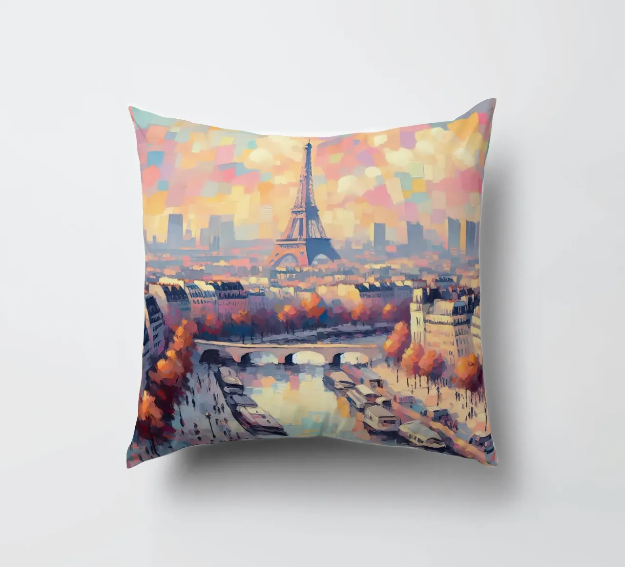 Parigi colore pastello cuscino da ARTVI-SHOP