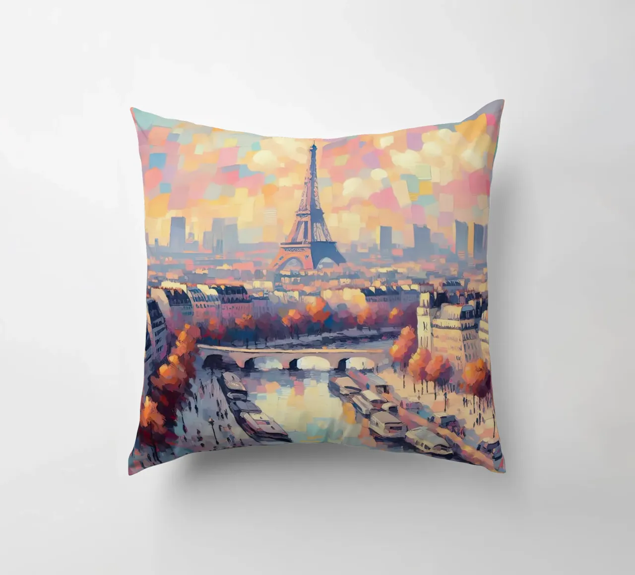 Parigi colore pastello cuscino da ARTVI-SHOP