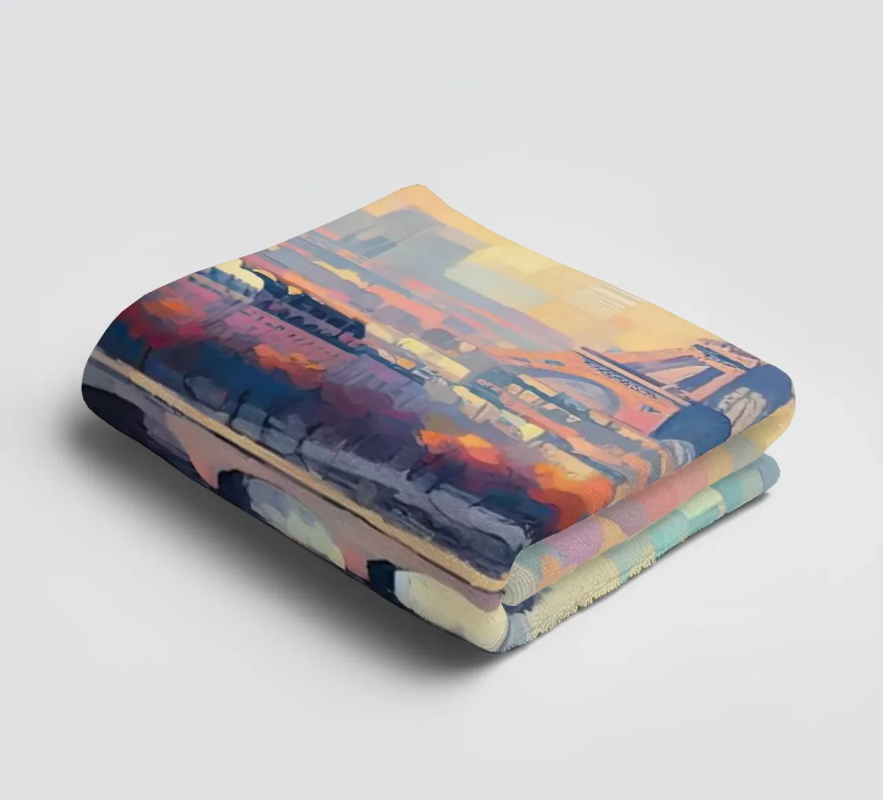 Parigi colore pastello asciugamano da bagno da 🎁 ARTVI-SHOP