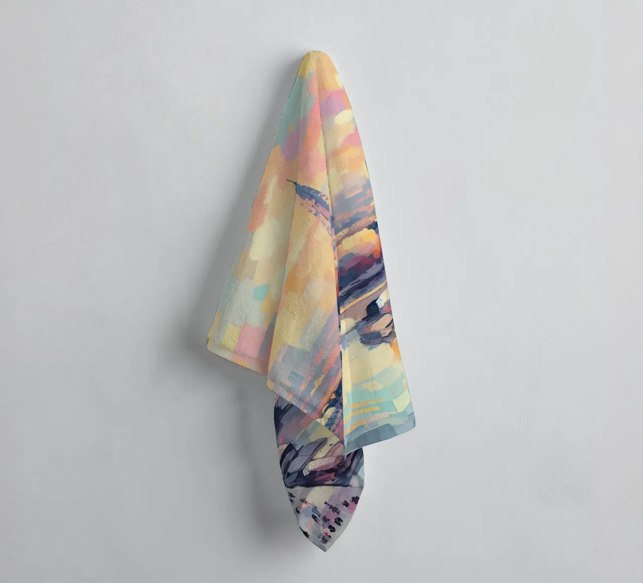Parigi colore pastello asciugamano da bagno da 🎁 ARTVI-SHOP