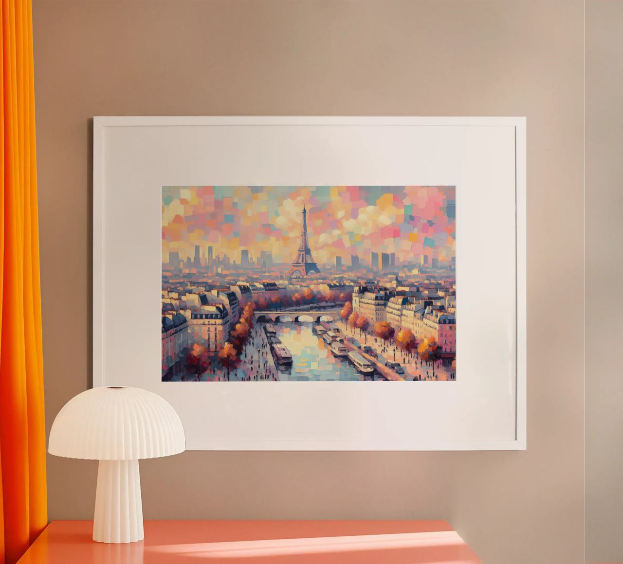 Paris pastel color poster de ARTVI-SHOP