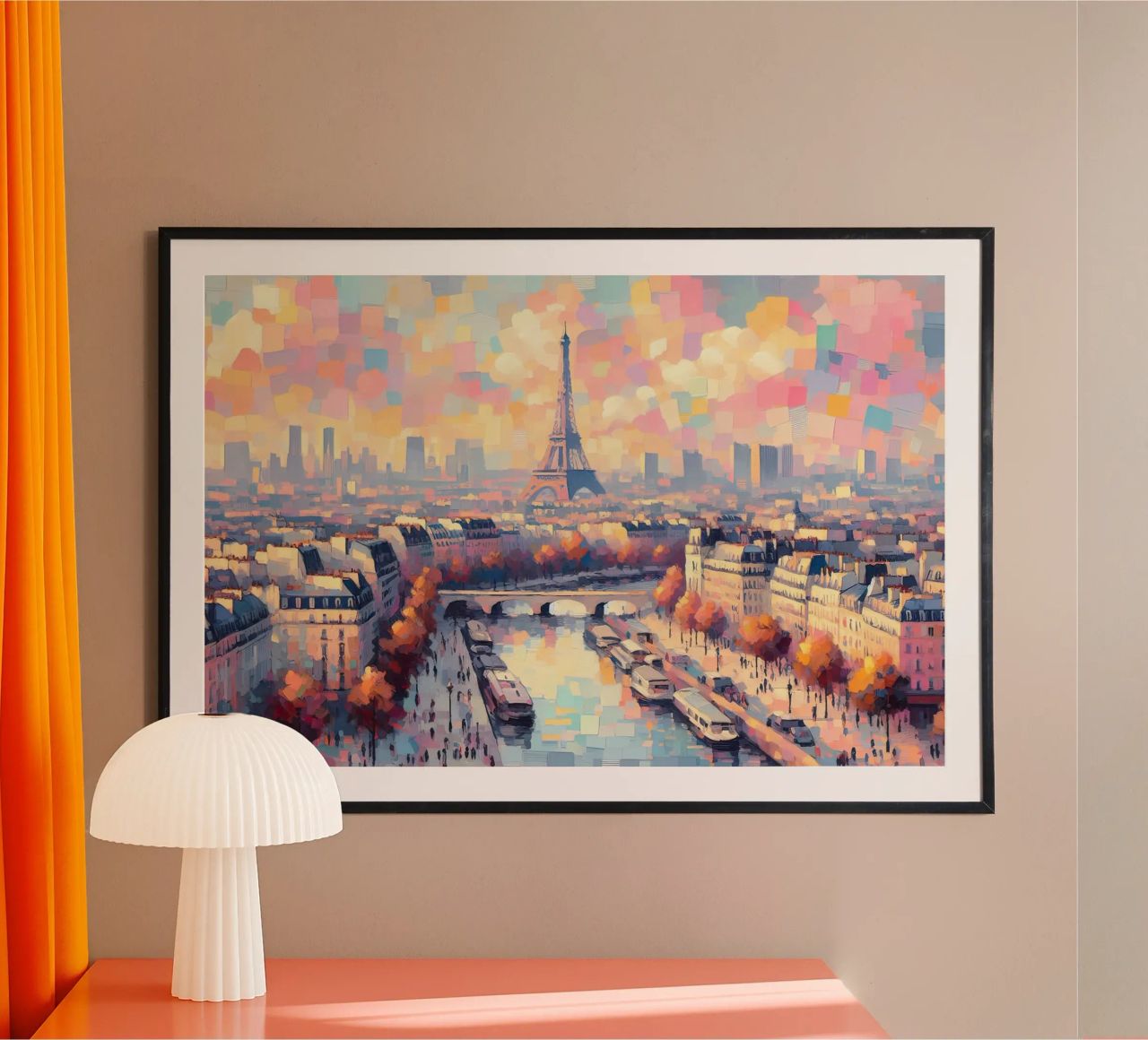 Paris pastel color poster de ARTVI-SHOP
