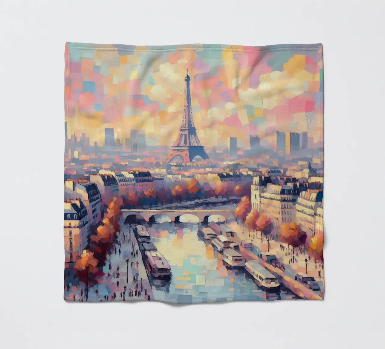 Parigi colore pastello coperta in pile da 🎁 ARTVI-SHOP