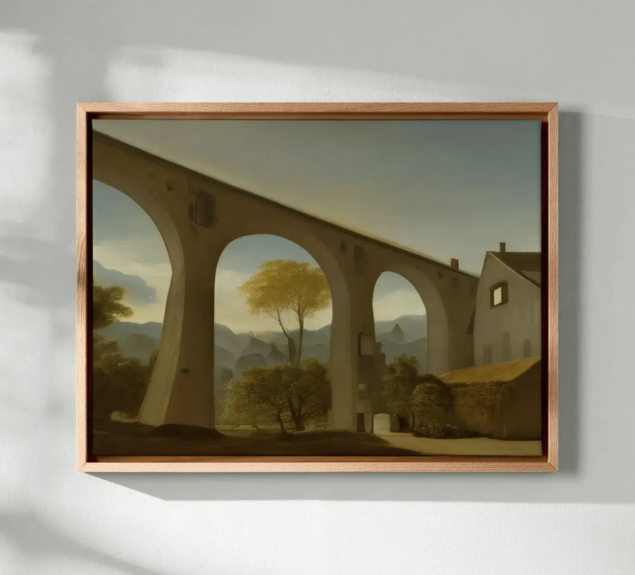 Landschap in de buurt van Willingen_13 canvas met Baklijst van Impressionismus by LK