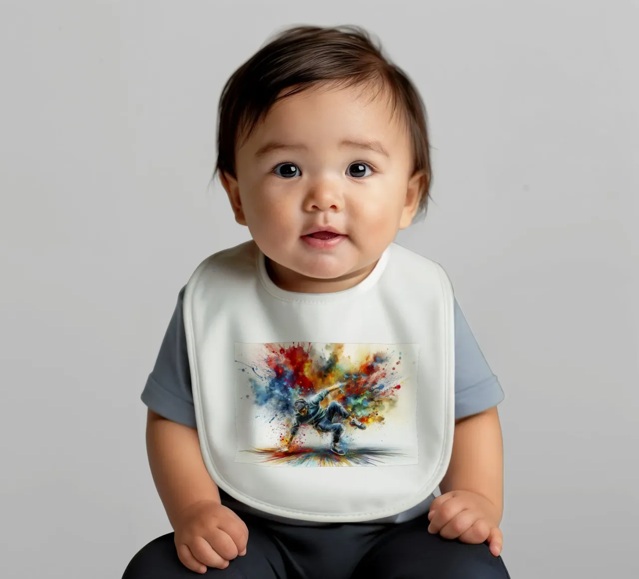 Dancing breakdance baby bib by 🎁 NOBELART
