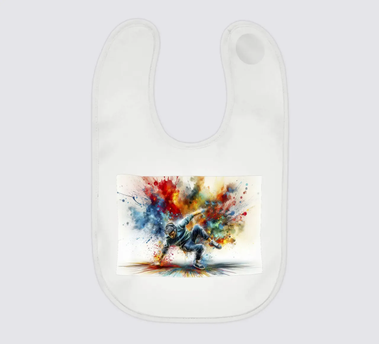 Dancing breakdance baby bib by 🎁 NOBELART