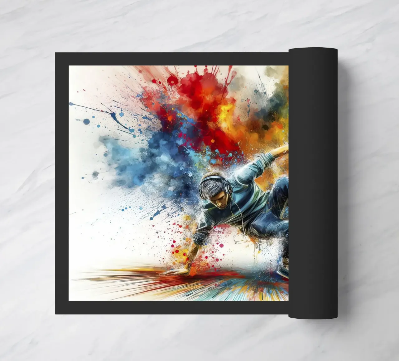 Dancing breakdance doormat by 🎁 NOBELART