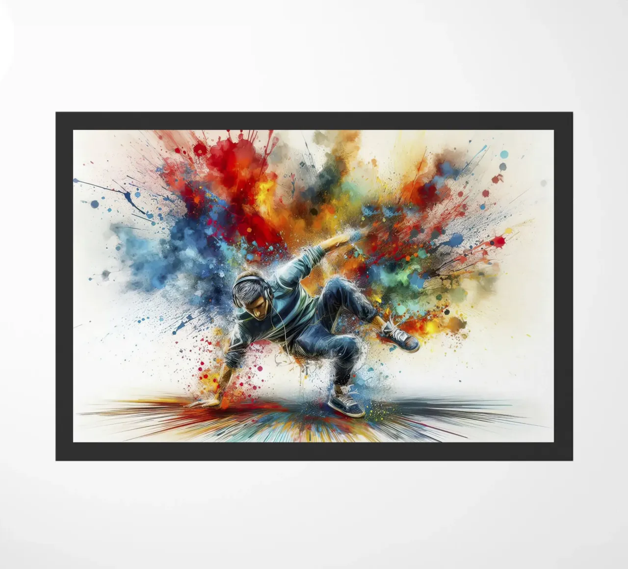 Dancing breakdance doormat by 🎁 NOBELART
