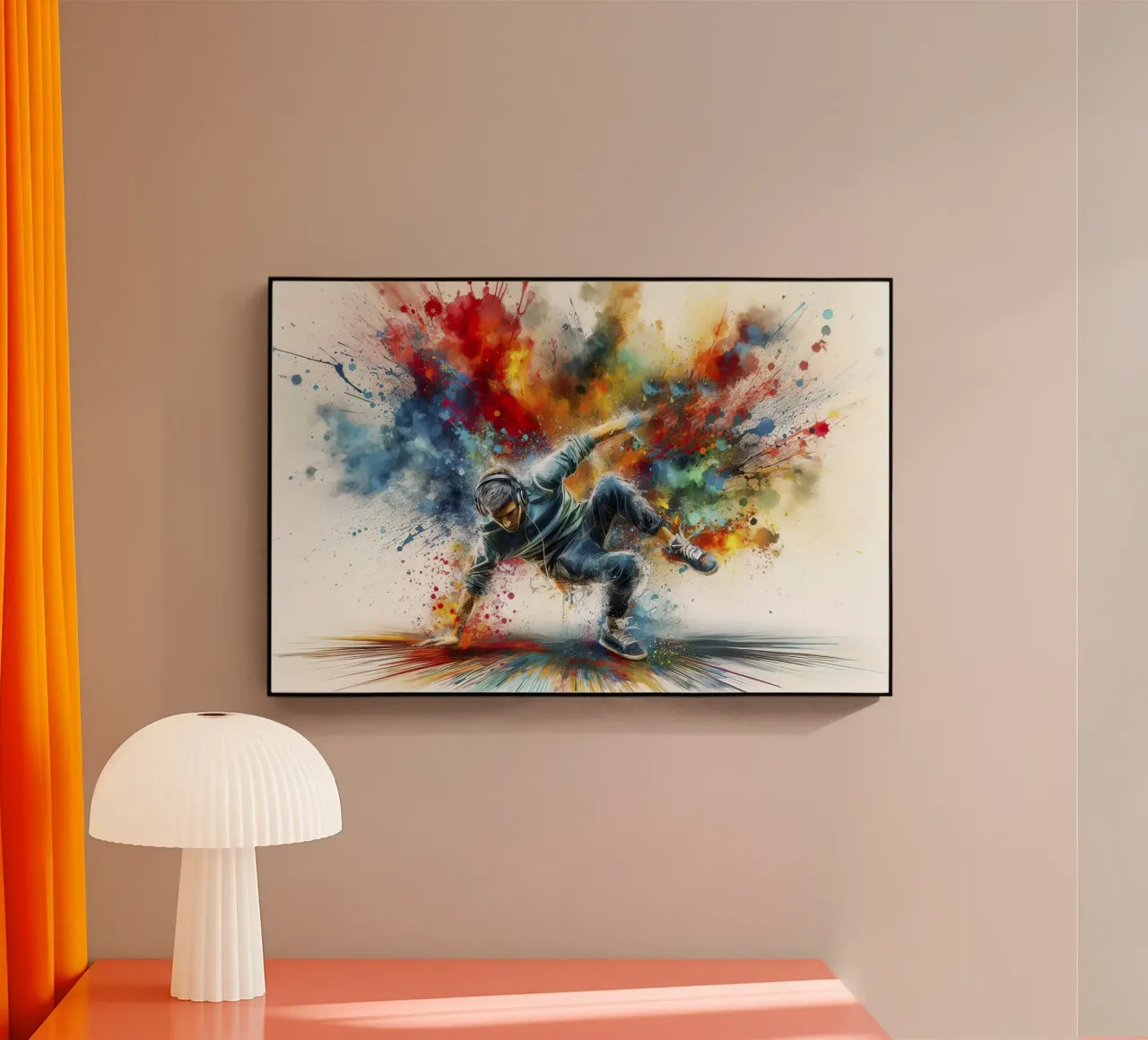 Dancing breakdance acrylic glass by 🎁 NOBELART