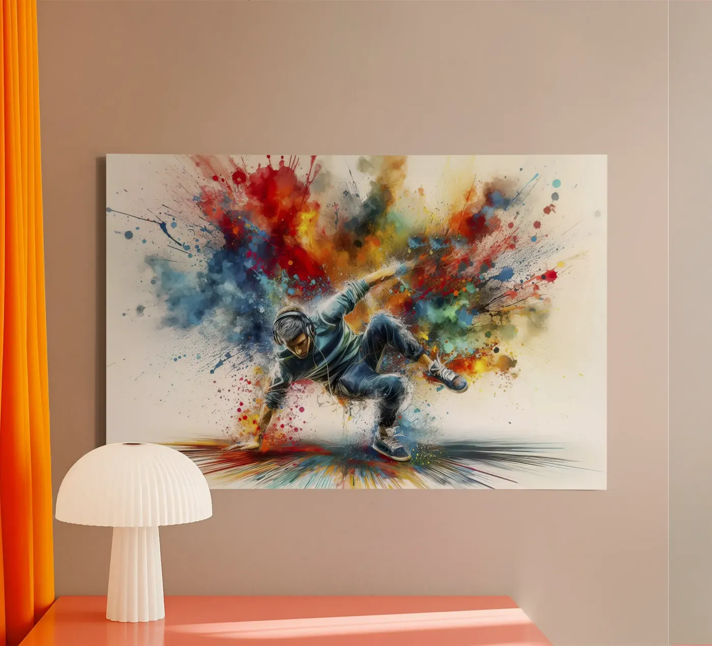Dancing breakdance canvas by 🎁 NOBELART