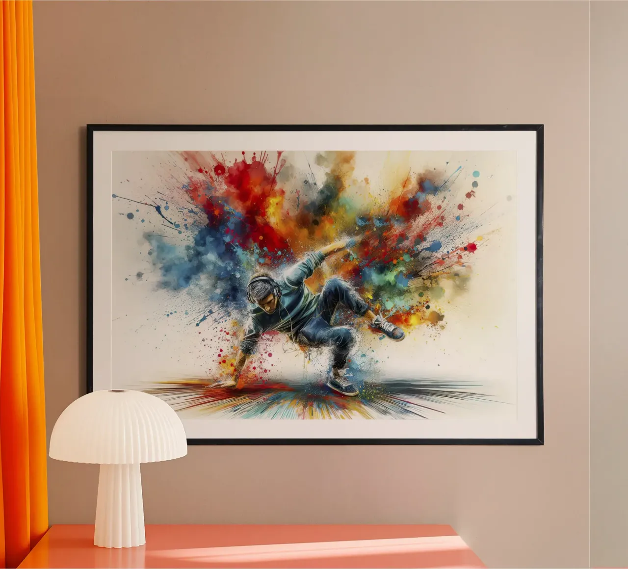 Dancing breakdance poster by 🎁 NOBELART