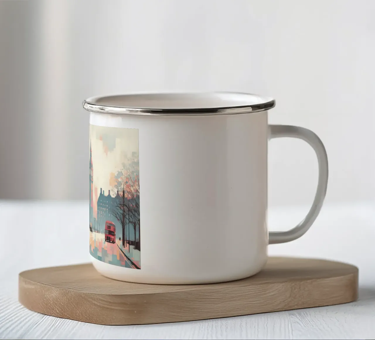 London pastel color tazza in smalto da ARTVI-SHOP