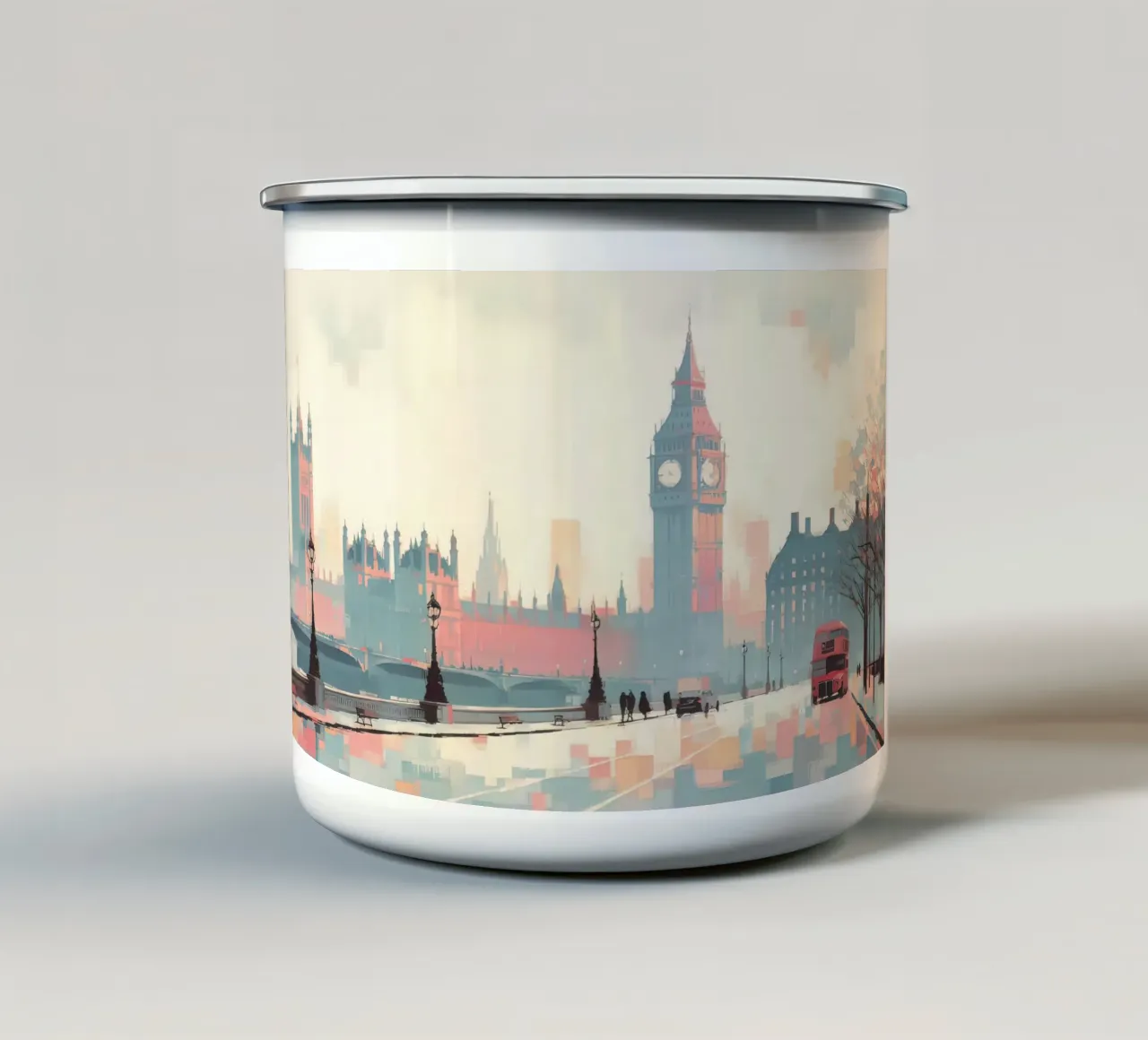 London pastel color tazza in smalto da ARTVI-SHOP