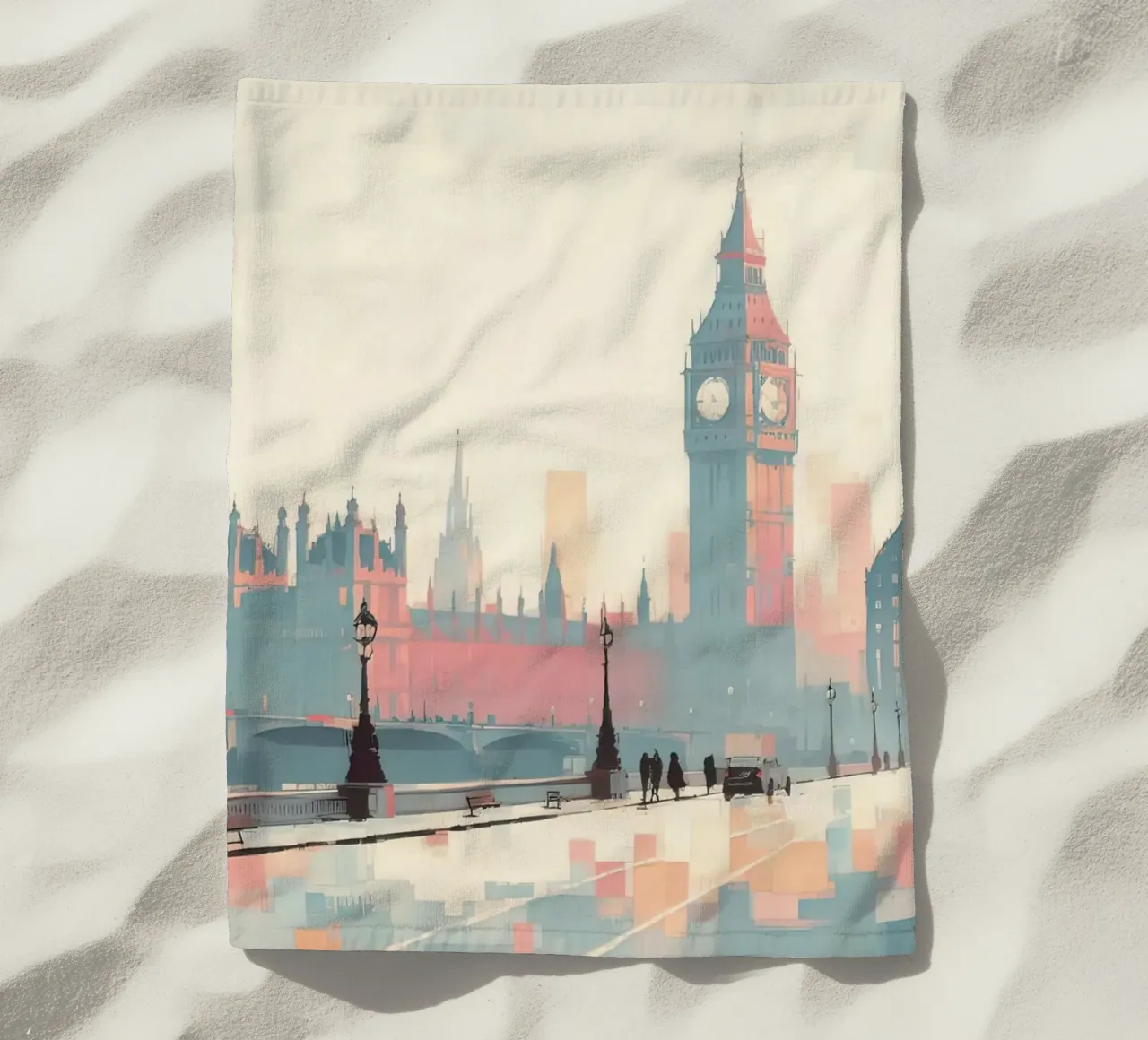 London pastel color telo mare da 🎁 ARTVI-SHOP