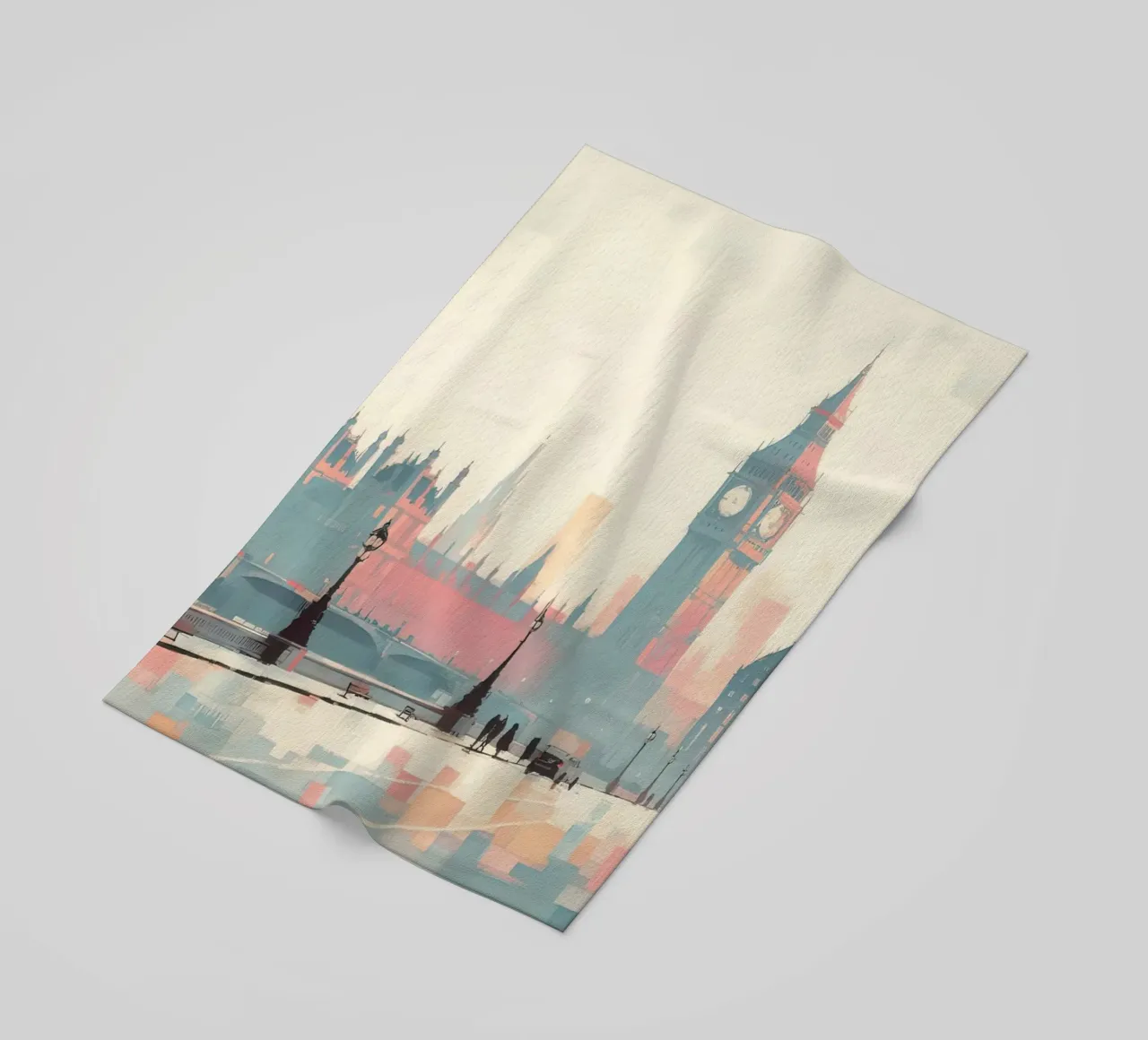 London pastel color telo mare da 🎁 ARTVI-SHOP