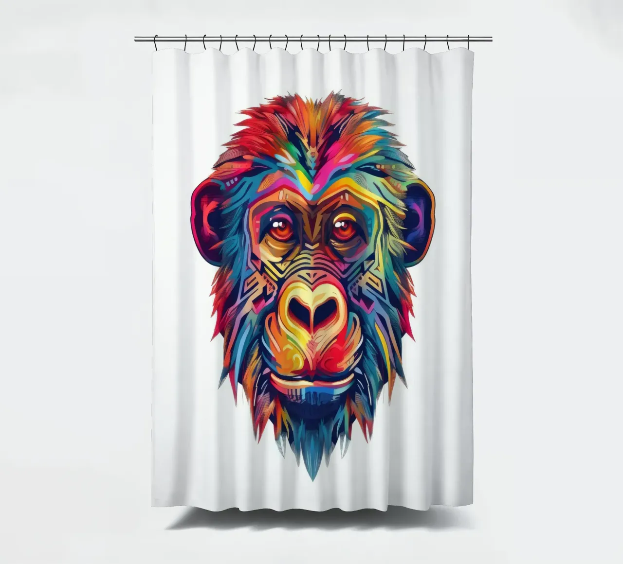 Babbuino Tatoo tenda da doccia da Animal Portraits