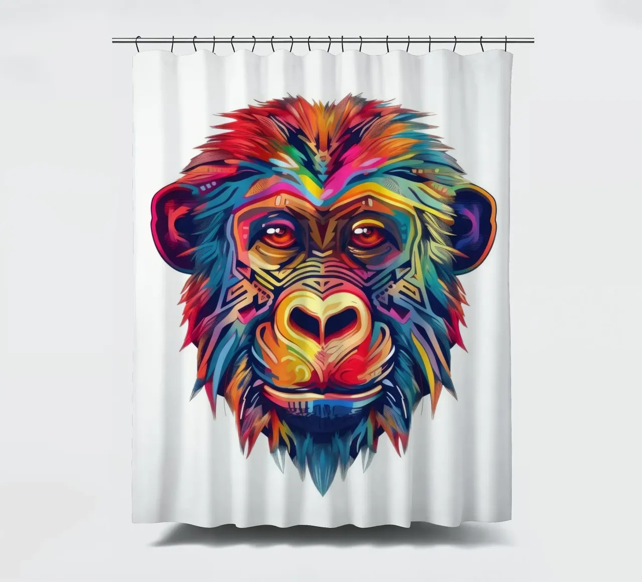 Babbuino Tatoo tenda da doccia da Animal Portraits