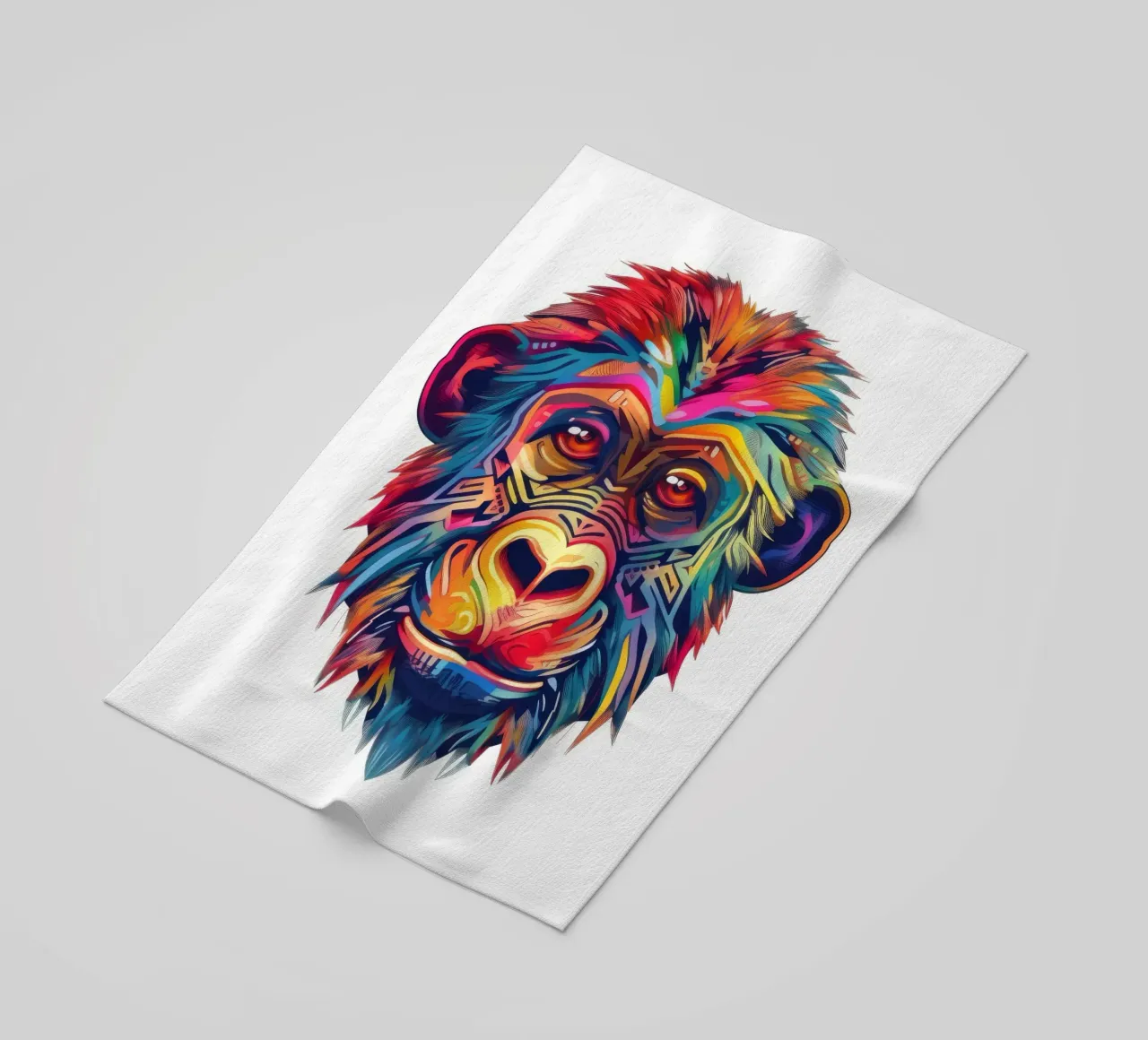 Babbuino Tatoo telo mare da Animal Portraits