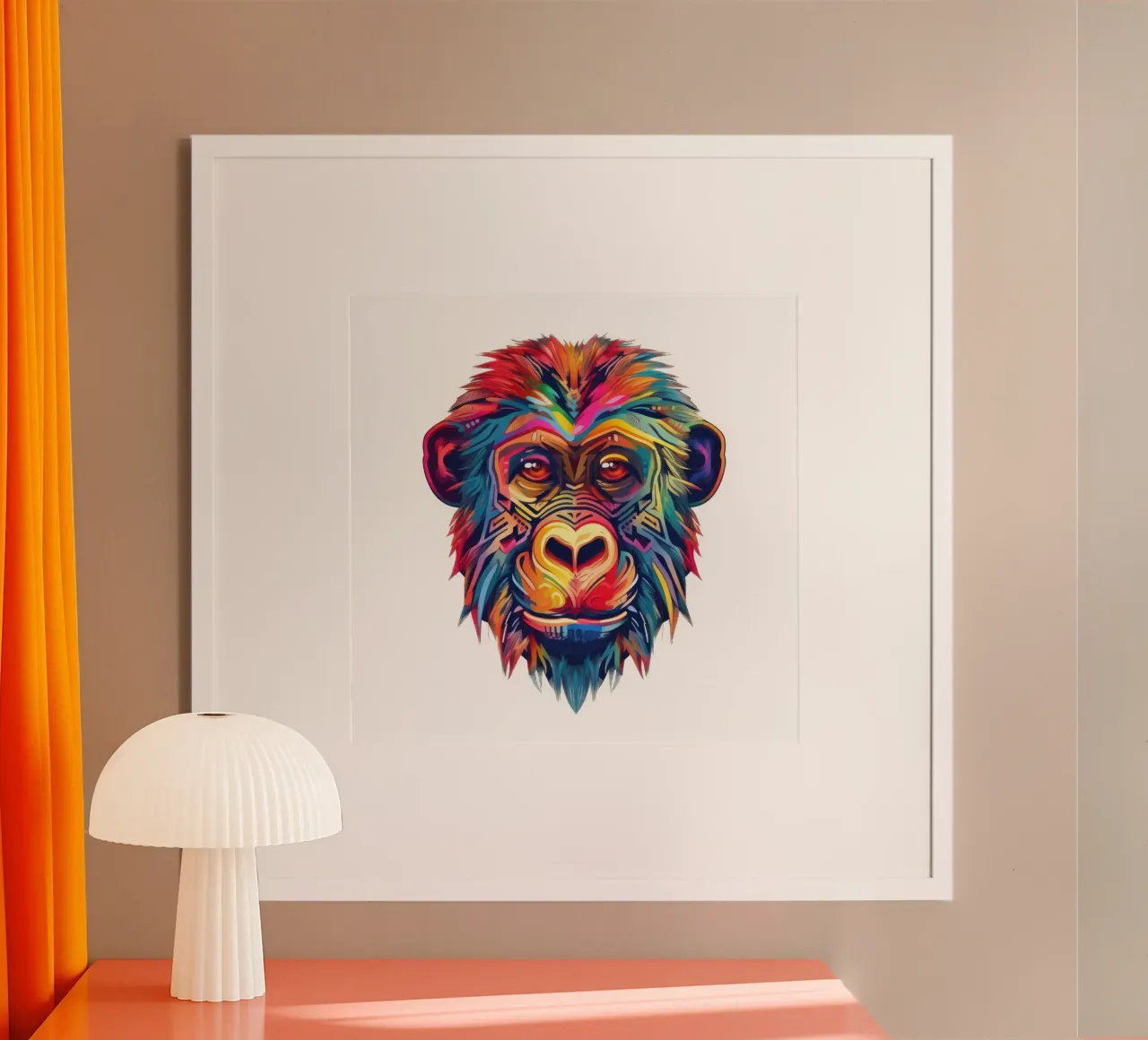 Tatoo Baboon poster de Animal Portraits