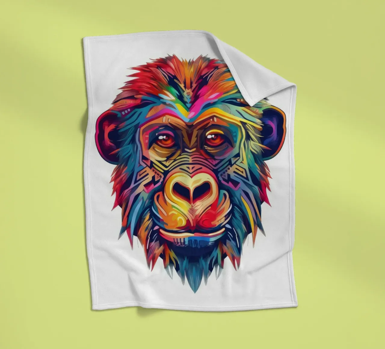 Babbuino Tatoo coperta in pile da Animal Portraits