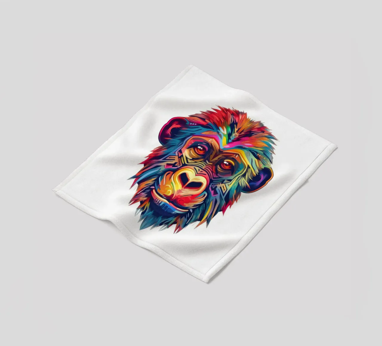 Babbuino Tatoo coperta in pile da Animal Portraits