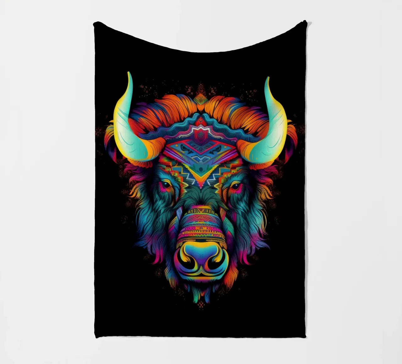Bisonte Tatoo coperta in pile da Animal Portraits