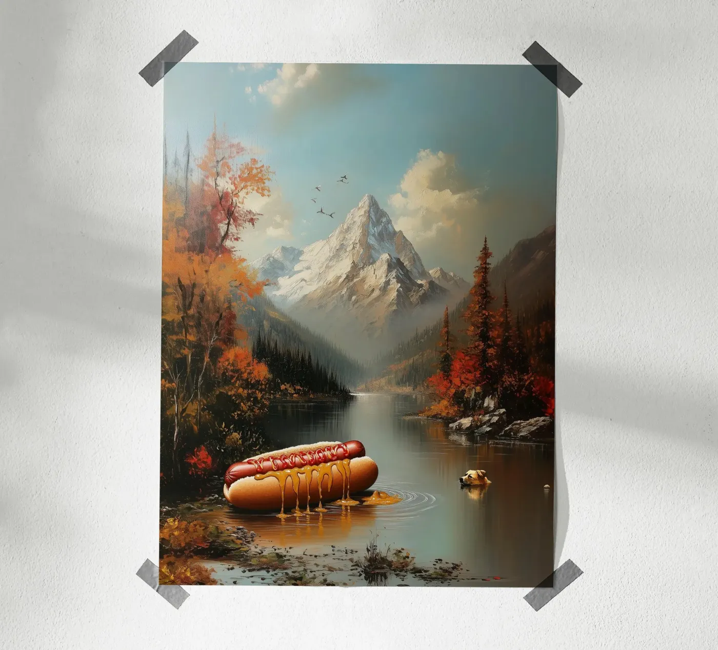 Floating dogs poster da Dikhotomy