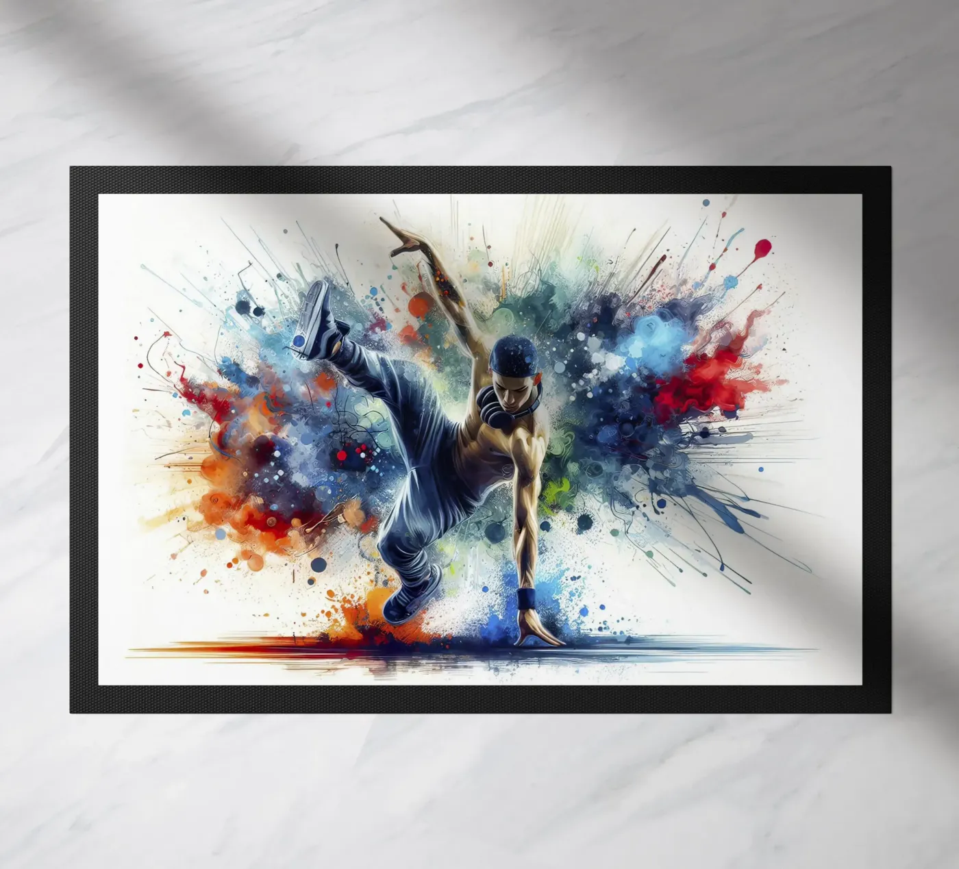 breakdance stijl deurmat van 🎁 NOBELART