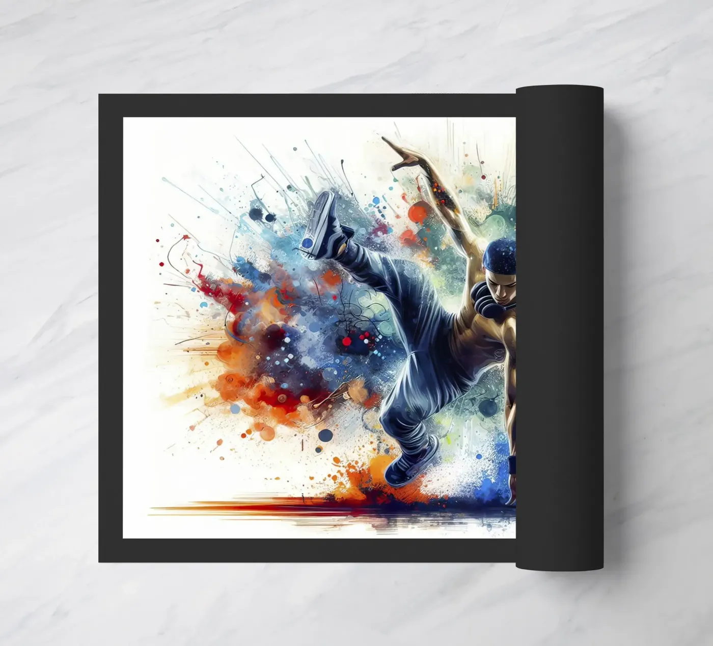 breakdance stijl deurmat van 🎁 NOBELART