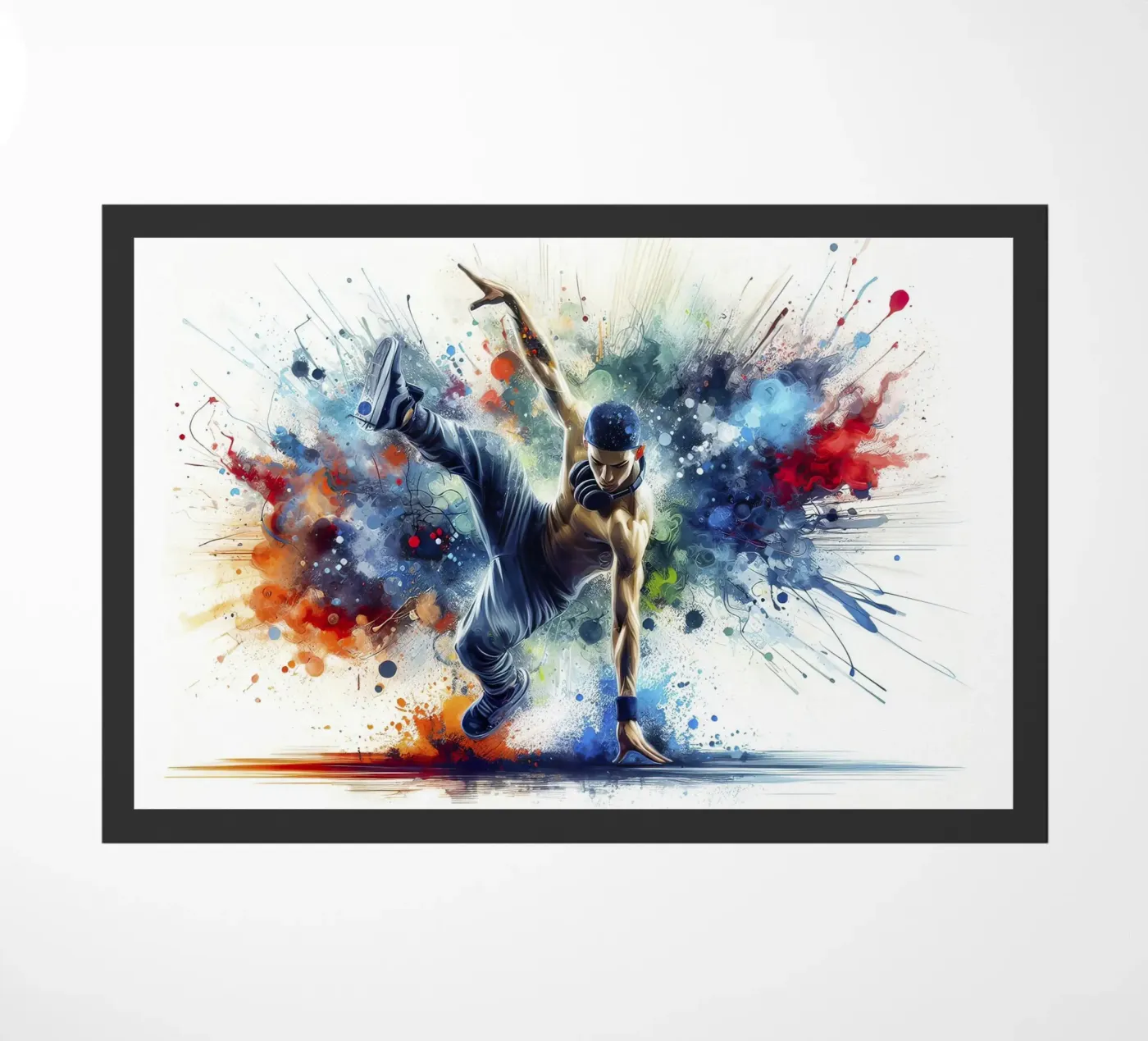 breakdance stijl deurmat van 🎁 NOBELART