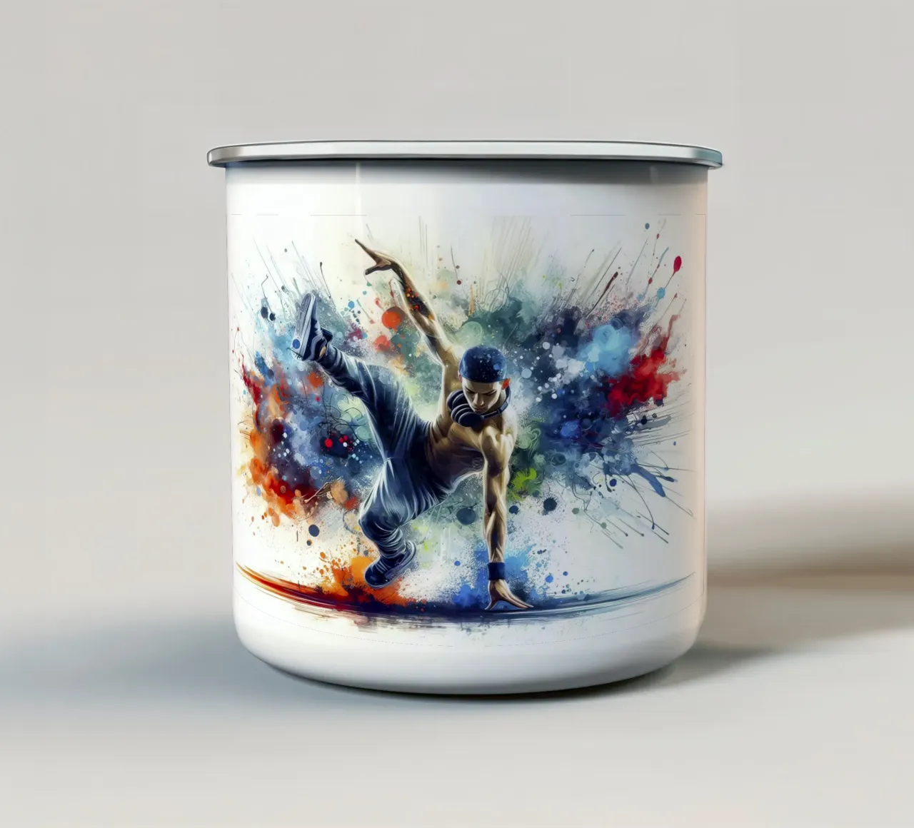 stile breakdance tazza in smalto da ARTVI-SHOP