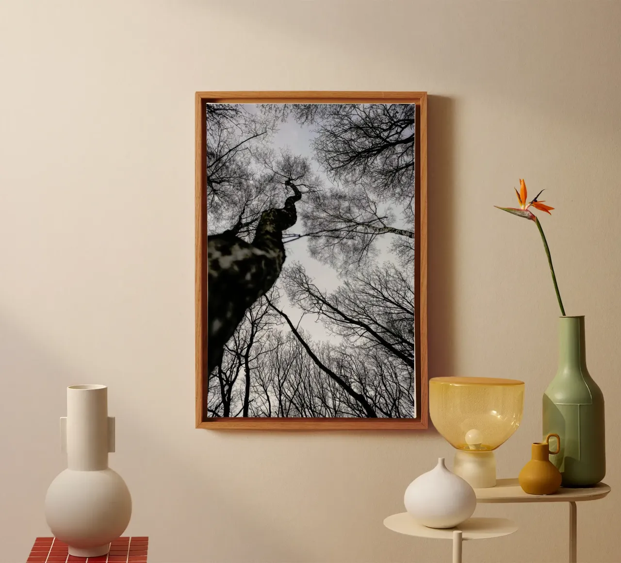 Forest 2 canvas met Baklijst van Shot By Clint