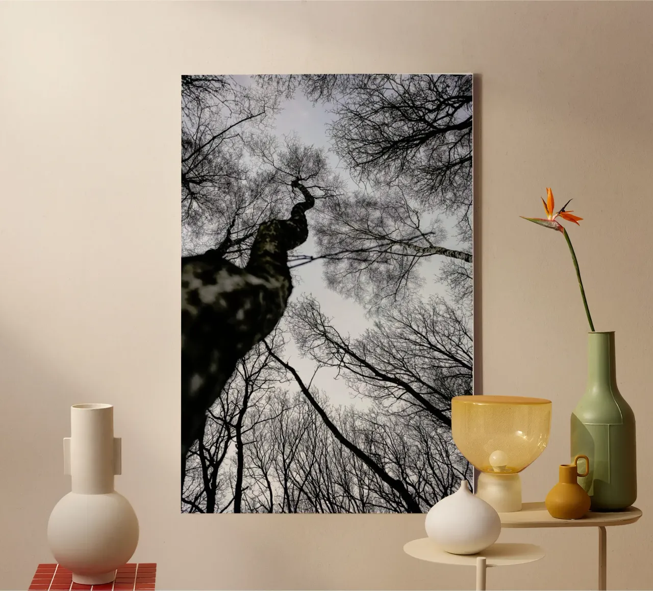 Forest 2 canvas met Baklijst van Shot By Clint