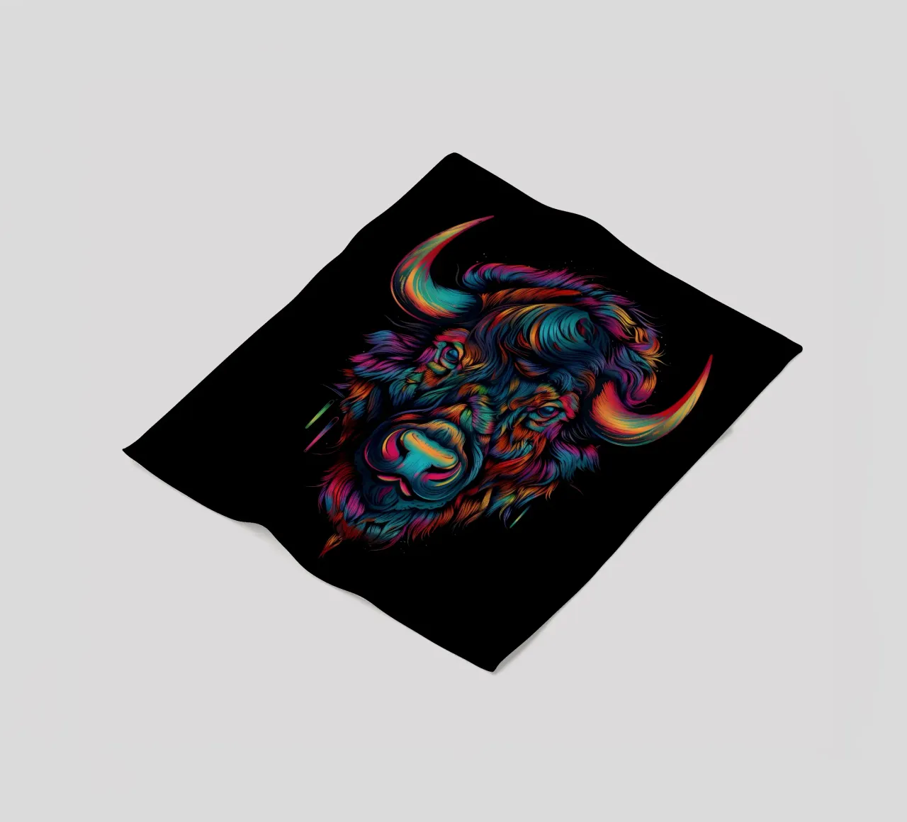 Bisonte Tatoo coperta in pile da Animal Portraits