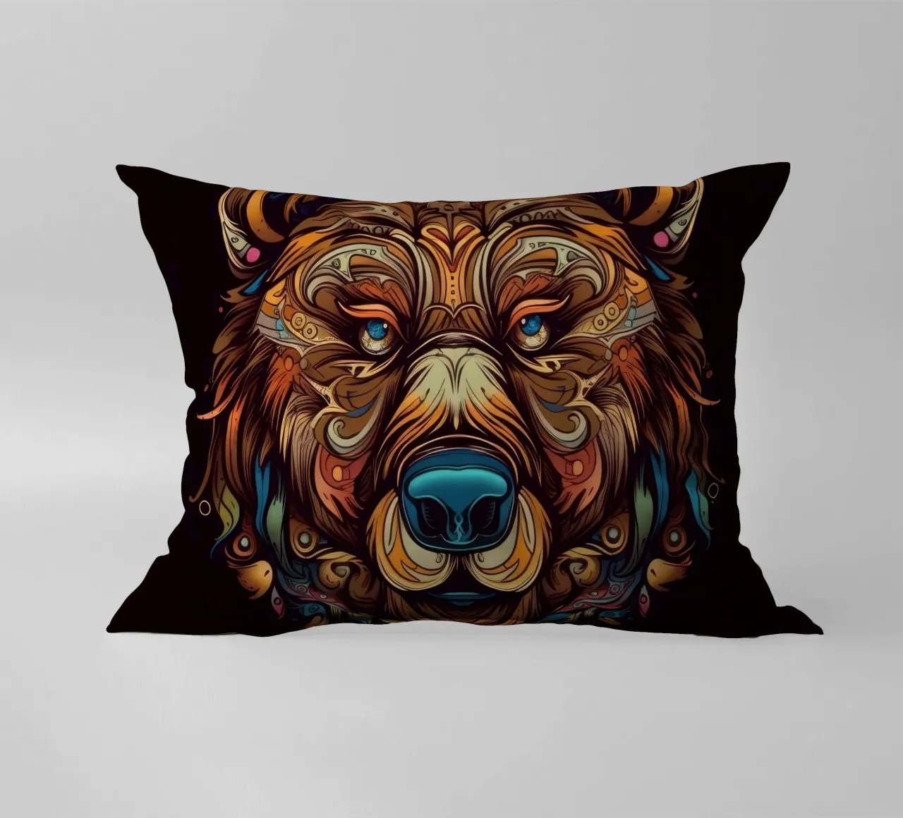 Tatoo Orso Marrone cuscino da Animal Portraits