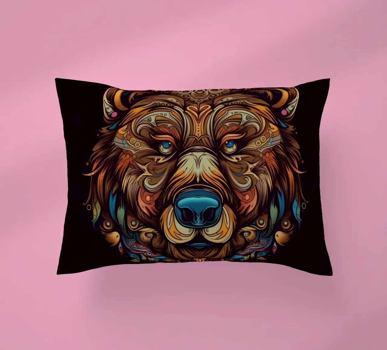 Tatoo Orso Marrone cuscino da Animal Portraits