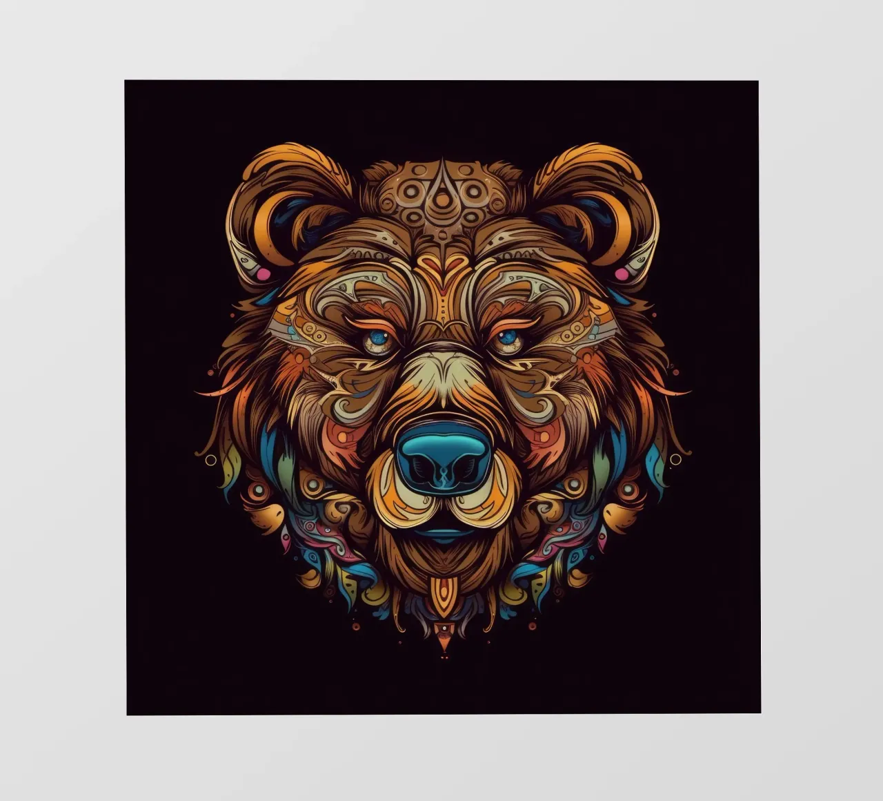 Tatoo Orso Marrone pellicola backlit da Animal Portraits