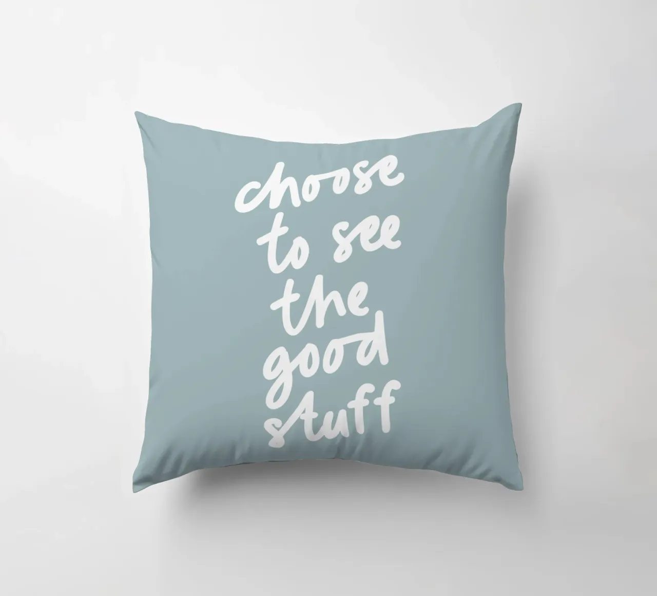 Kies ervoor om het goede te zien Inspirerende typografie Print kussen van THE MOTIVATED TYPE