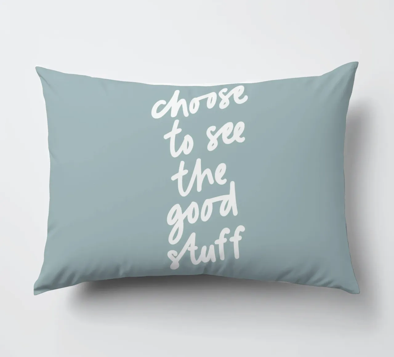 Kies ervoor om het goede te zien Inspirerende typografie Print kussen van THE MOTIVATED TYPE
