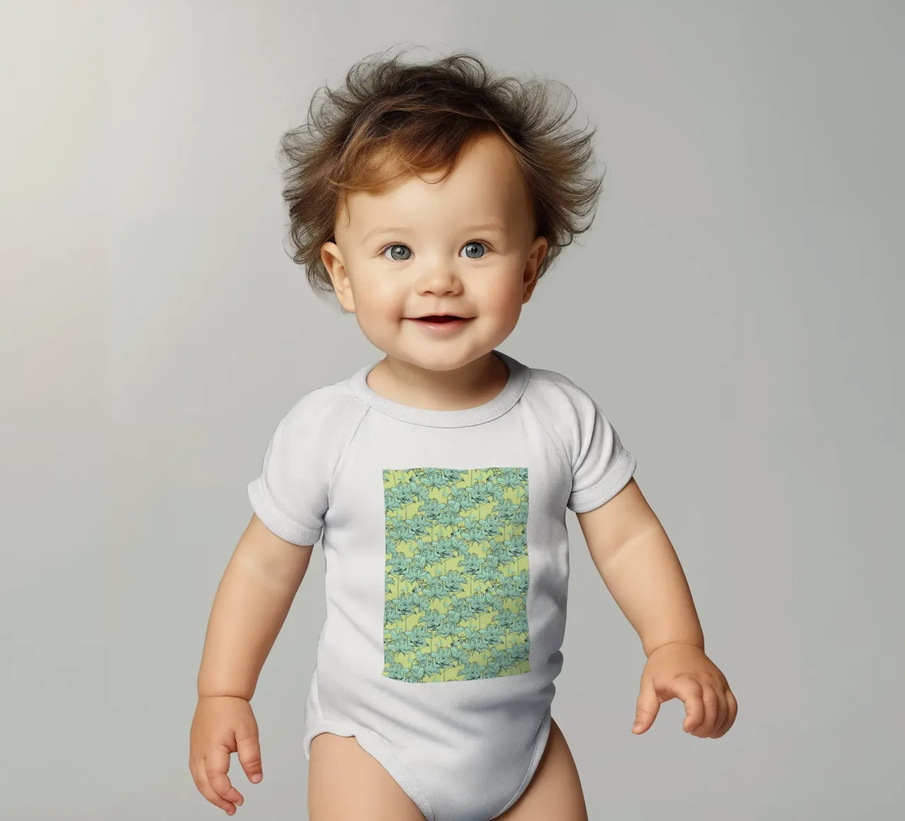 Ragno Modulo 2 Kurzarm Babybody von Giulio Iurissevich