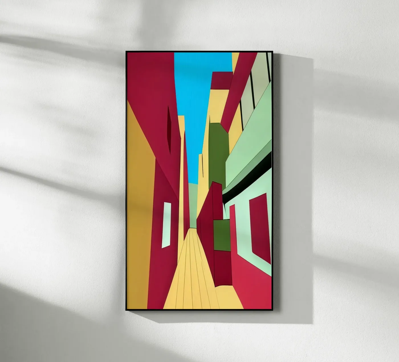 Gasse_2 acrylic glass by Abstract Art by LK