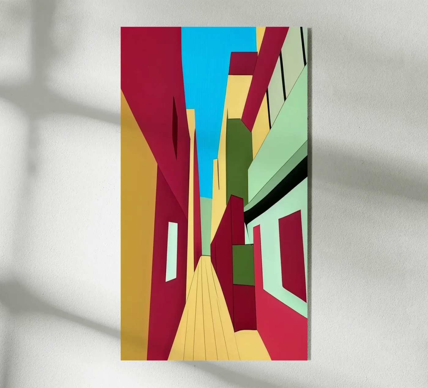 Gasse_2 acrylic glass by Abstract Art by LK