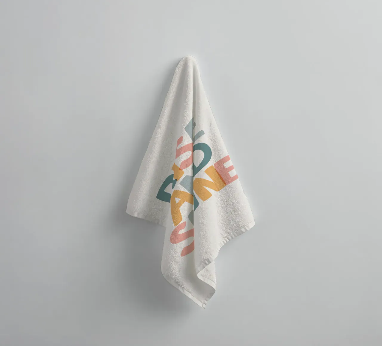 Rise and Shine Optimistic Colourful Typography Print towel by THE MOTIVATED TYPE