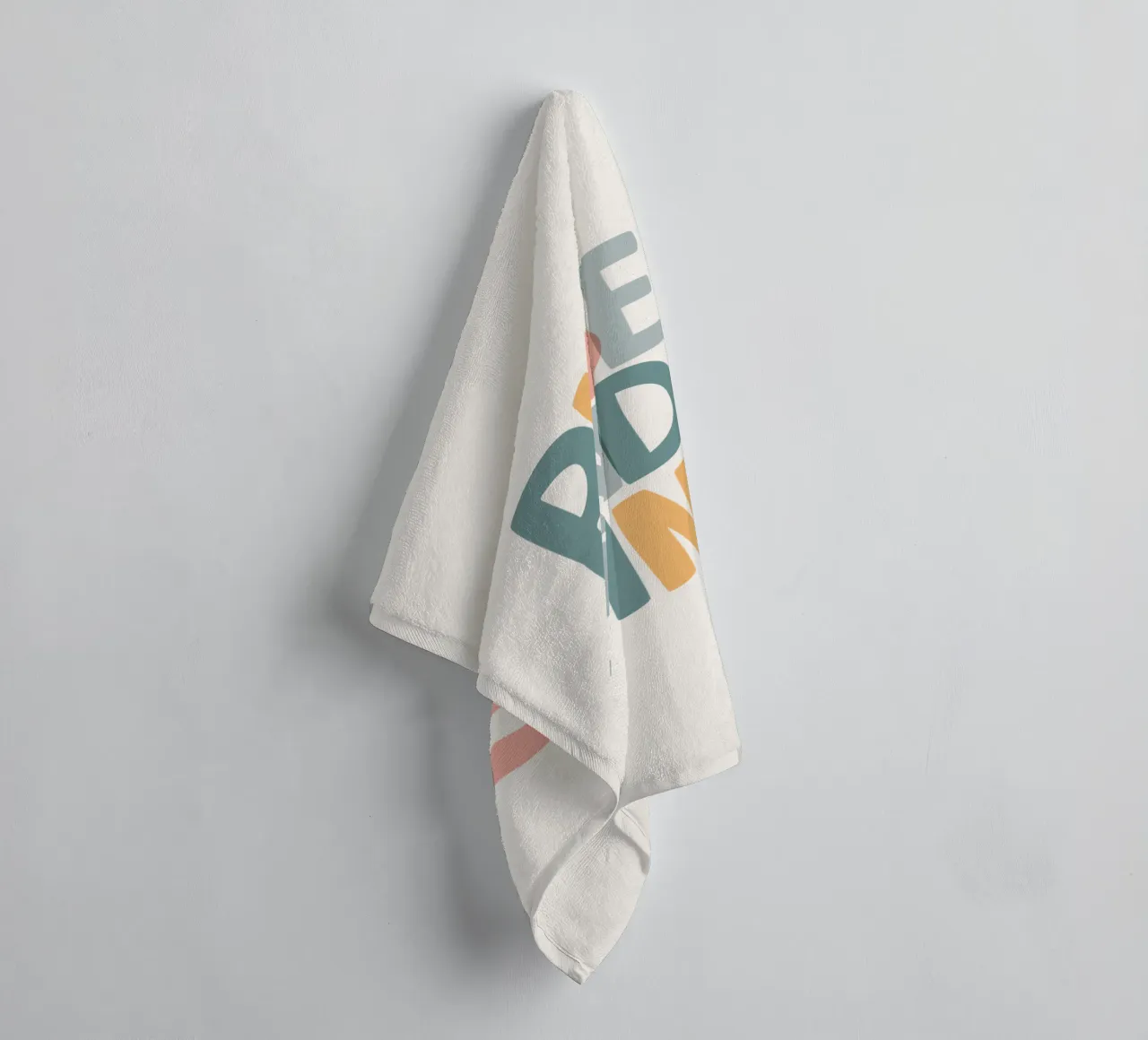 Rise and Shine Optimistic Colourful Typography Print towel by THE MOTIVATED TYPE