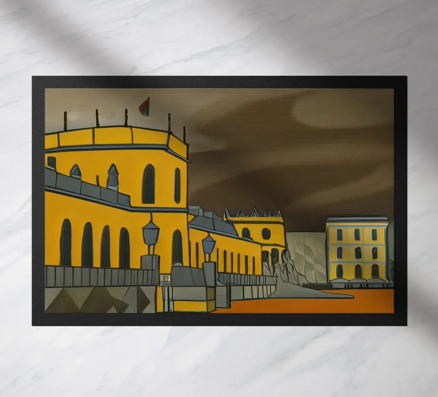 Sightseeing_Excursion_Kassel_2 deurmat van Abstract Art by LK