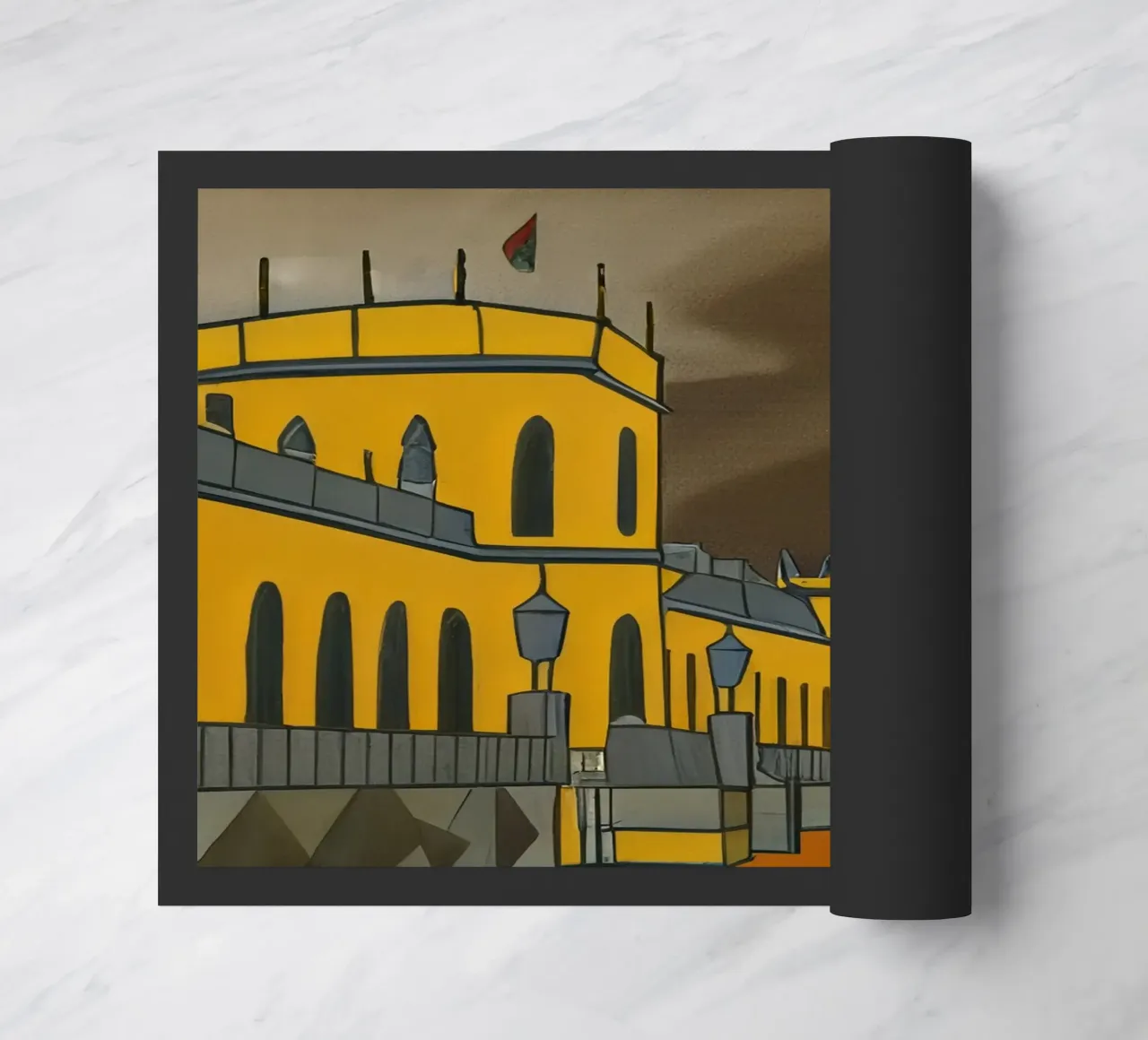 Sightseeing_Excursion_Kassel_2 doormat by Abstract Art by LK