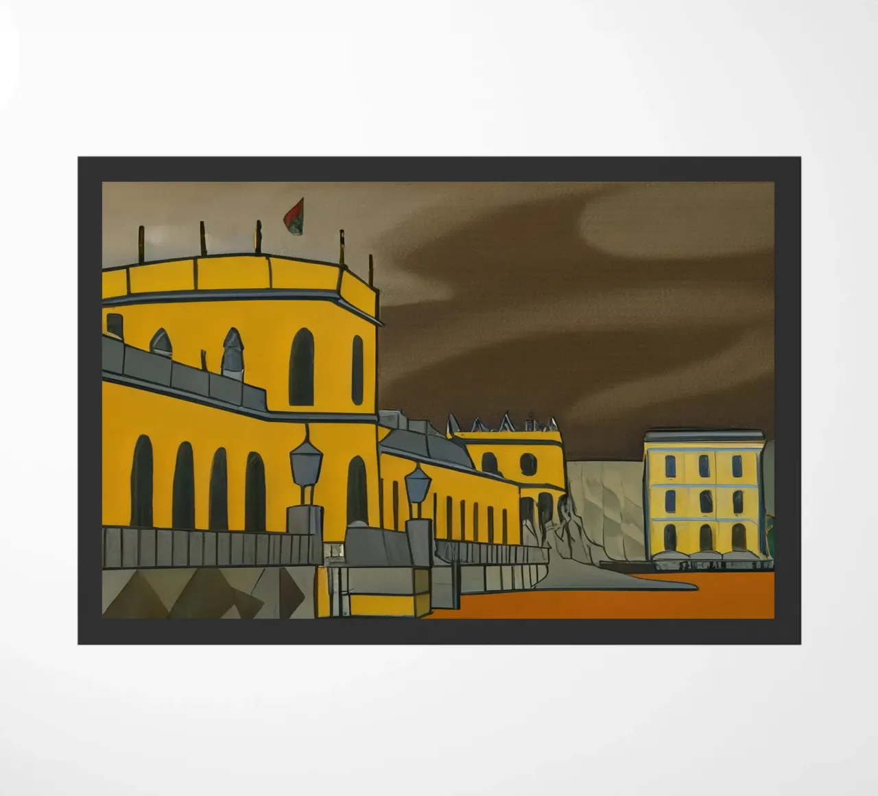 Sightseeing_Excursion_Kassel_2 doormat by Abstract Art by LK
