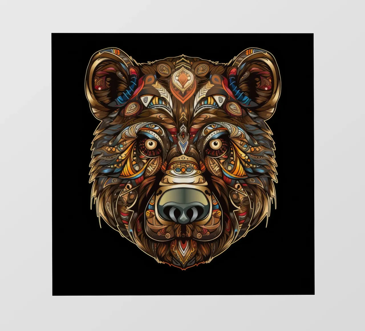 Tatoo Orso Marrone pellicola backlit da Animal Portraits