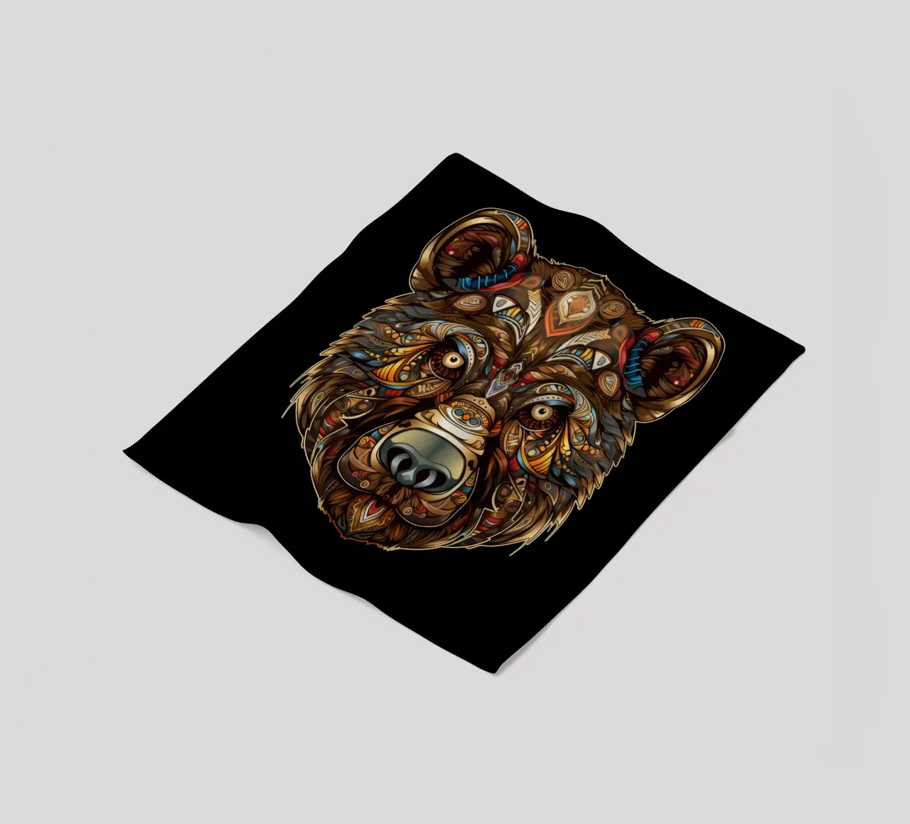 Tatoo Orso Marrone coperta in pile da Animal Portraits